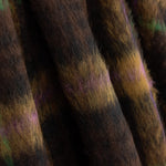 Tweed de laine Braemar double face chocolat et violet - Ribes y Casals