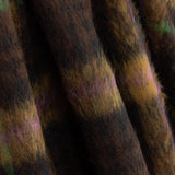 Tweed de laine Braemar double face chocolat et violet - Ribes y Casals