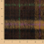Tweed de laine Braemar double face chocolat et violet - Ribes y Casals