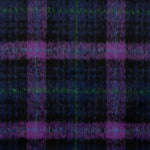 Tweed de laine Braemar double face bleu nuit et violet - Ribes y Casals