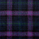 Tweed de laine Braemar double face bleu nuit et violet - Ribes y Casals