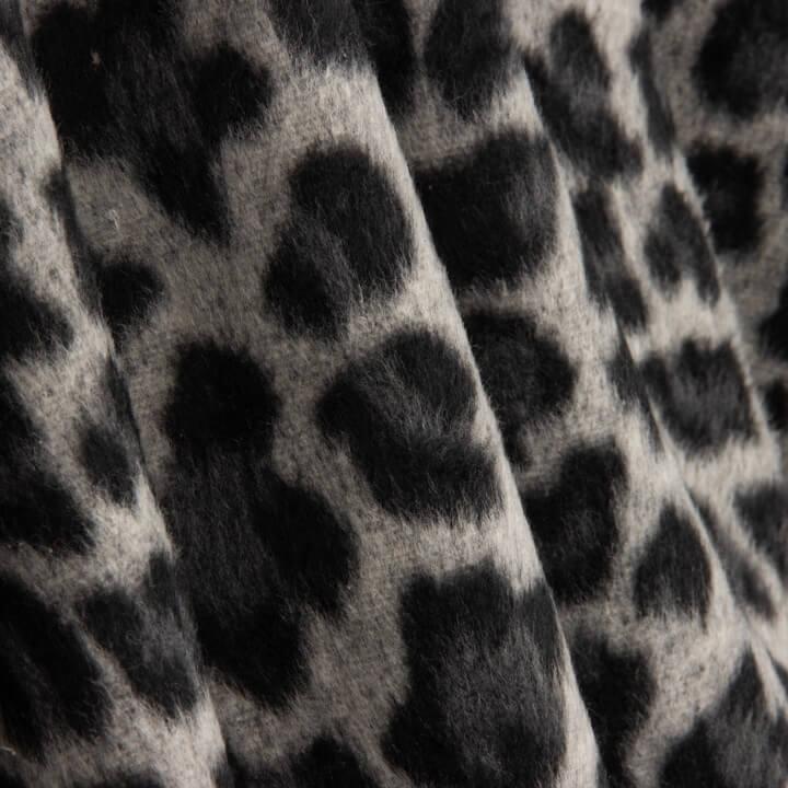 Loden en laine Serengeti, imprimé animal léopard gris - Ribes y Casals