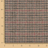 Loden en laine à motif pied-de-poule beige, noir et rouge - Ribes y Casals