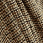 Loden en laine à motif pied-de-poule beige et marron - Ribes y Casals