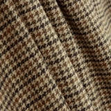Loden en laine à motif pied-de-poule beige et marron - Ribes y Casals