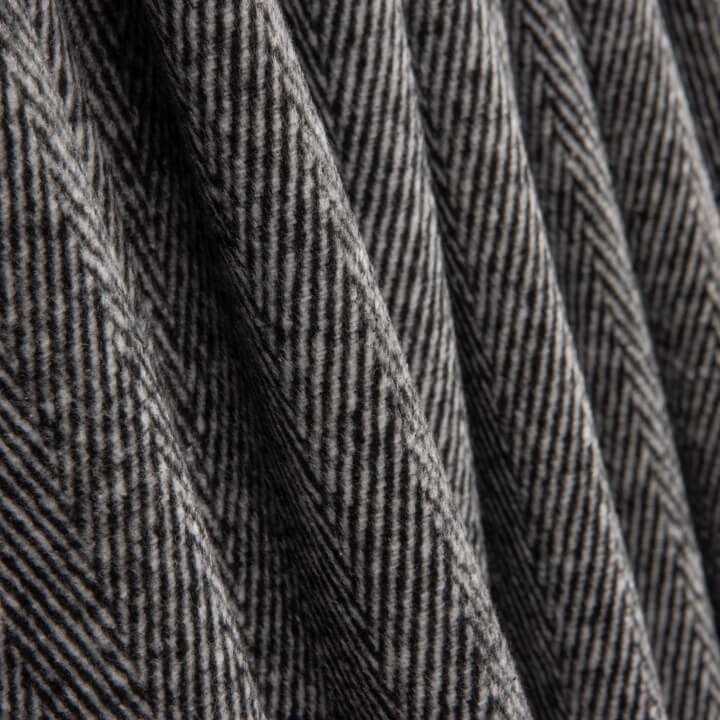 Loden en laine à motifs de chevrons gris et noir - Ribes y Casals