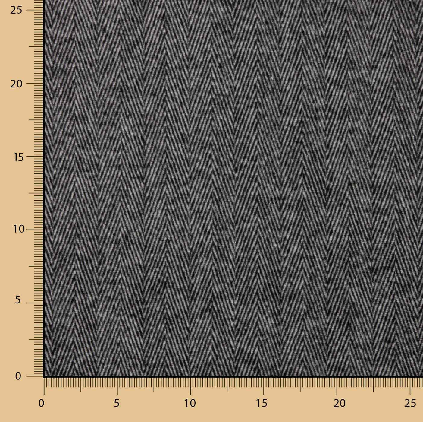 Loden en laine à motifs de chevrons gris et noir - Ribes y Casals
