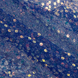 Tulle araignée à tissu à sequins bleu - Ribes y Casals