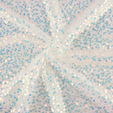 Tulle araignée à tissu à sequins blanc - Ribes y Casals