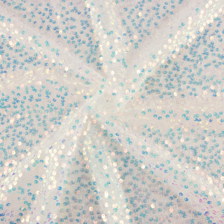 Tulle araignée à tissu à sequins blanc - Ribes y Casals