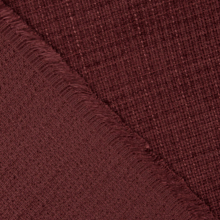 Tweed de laine grenat - Ribes y Casals