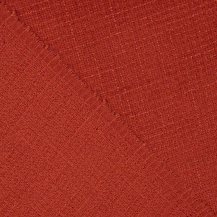 Tweed de laine rouge corail - Ribes y Casals