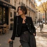 Tweed de laine noir - Ribes y Casals