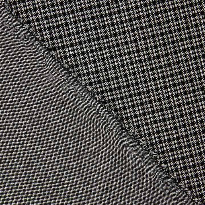 Maille jacquard à pied-de-poule et carreaux noirs et blancs - Ribes y Casals