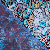 Tulle floqué brodé de sequins « Jardin bleu » - Ribes y Casals