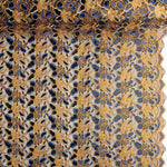Broderie « Rebrodé » avec tissu à sequins Alhambra bleus - Ribes y Casals