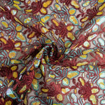 Broderie rebrossée avec tissu à sequins Alhambra Rouge - Ribes y Casals