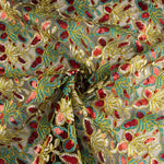 Broderie rebrossée avec tissu à sequins Alhambra vert turquoise - Ribes y Casals