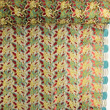 Broderie rebrossée avec tissu à sequins Alhambra vert turquoise - Ribes y Casals