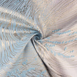 Jacquard fantaisie « Vortex » bleu ciel et ivoire - Ribes y Casals