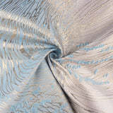 Jacquard fantaisie « Vortex » bleu ciel et ivoire - Ribes y Casals