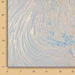 Jacquard fantaisie « Vortex » bleu ciel et ivoire - Ribes y Casals