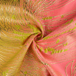 Jacquard fantaisie « Vortice » fuchsia et lime - Ribes y Casals