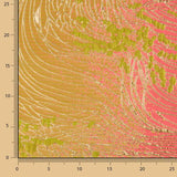 Jacquard fantaisie « Vortice » fuchsia et lime - Ribes y Casals