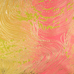 Jacquard fantaisie « Vortice » fuchsia et lime - Ribes y Casals