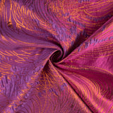 Jacquard fantaisie « Vortex » violet et orange - Ribes y Casals