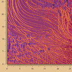 Jacquard fantaisie « Vortex » violet et orange - Ribes y Casals