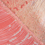 Jacquard fantaisie « Vortex » corail et rose - Ribes y Casals