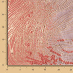 Jacquard fantaisie « Vortex » corail et rose - Ribes y Casals