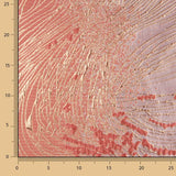 Jacquard fantaisie « Vortex » corail et rose - Ribes y Casals
