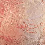 Jacquard fantaisie « Vortex » corail et rose - Ribes y Casals