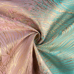 Jacquard fantaisie « Vortex » turquoise et rose - Ribes y Casals