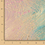 Jacquard fantaisie « Vortex » turquoise et rose - Ribes y Casals