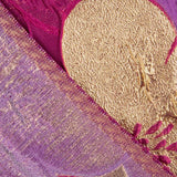 Jacquard fantaisie « Pétales » fuchsia et violet - Ribes y Casals