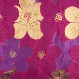 Jacquard fantaisie « Pétales » fuchsia et violet - Ribes y Casals