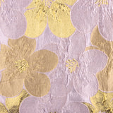 Jacquard fantaisie « Pétales » mauve et doré - Ribes y Casals