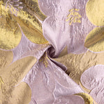 Jacquard fantaisie « Pétales » mauve et doré - Ribes y Casals