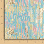 Jacquard fantaisie à paillettes turquoise multicolores - Ribes y Casals