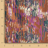 Jacquard fantaisie pailleté terracotta multicolore - Ribes y Casals