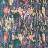 Jacquard fantaisie pailleté vert pétrole multicolore - Ribes y Casals