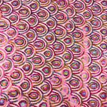 Tulle fuchsia fantaisie élastique à sequins prismatiques - Ribes y Casals