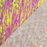 Tulle fantaisie à sequins irisés Aurora Fuchsia - Ribes y Casals