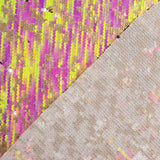 Tulle fantaisie à sequins irisés Aurora Fuchsia - Ribes y Casals
