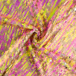 Tulle fantaisie à sequins irisés Aurora Fuchsia - Ribes y Casals