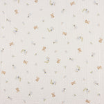 Mousseline plumetis « Petits oursons fleuris » bleue - Ribes y Casals