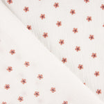 Bambula brodée de fleurs corail - Ribes y Casals